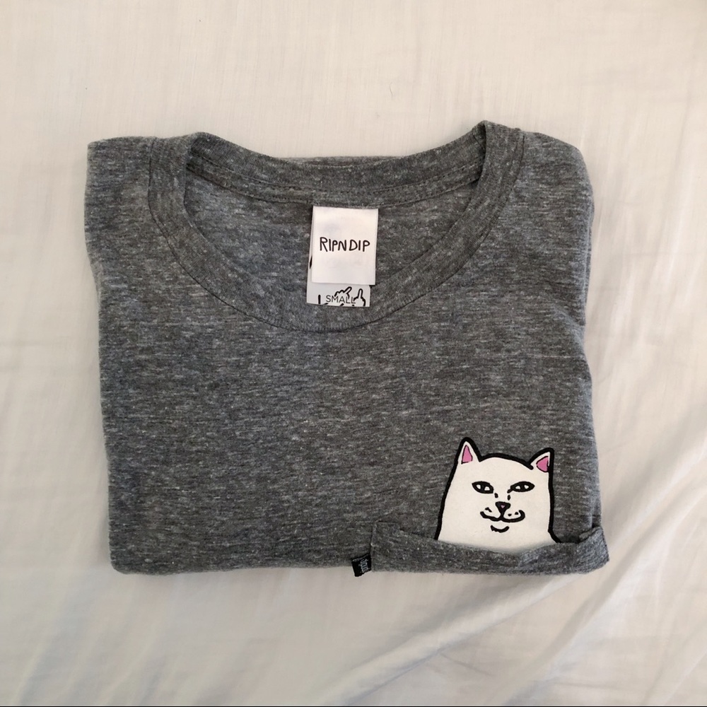RIPNDIP Lord Nermal Pocket Tee (Gray)